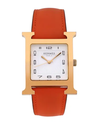 Pre-owned Hermes Hermès Women's Heure H Watch (authentic Pre-loved)