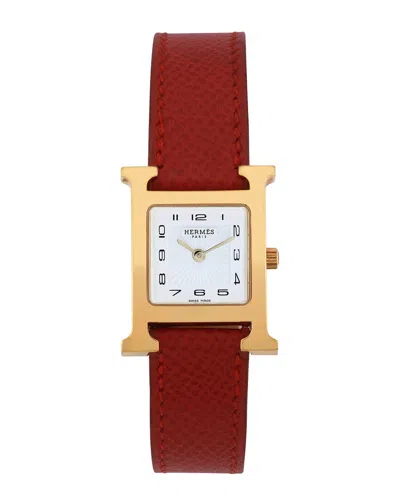 Pre-owned Hermes Women's Heure H Watch (authentic Pre-loved)