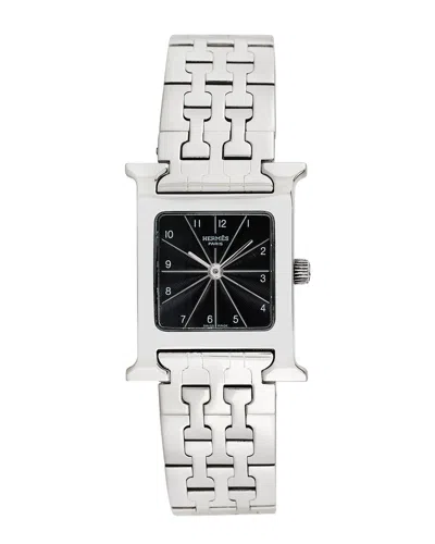 Hermes Hermès Women's H-watch Watch In Silver