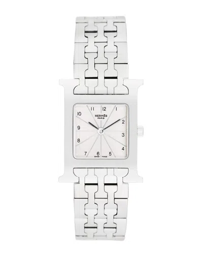 Hermes Hermès Women's H-watch Watch In Silver