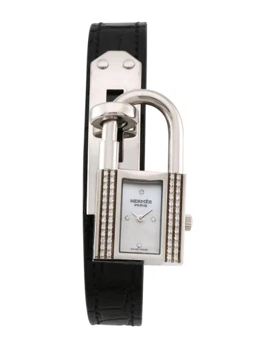 Pre-owned Hermes Women's Kelly Lock Diamond Watch, Circa 2000's (authentic Pre-loved)
