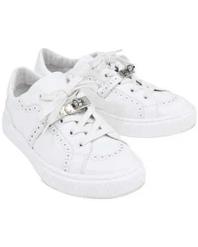 Pre-owned Hermes Hermès Women's Leather Day Low Top Sneaker (authentic Pre-loved)