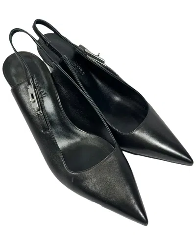 Pre-owned Hermes Hermès Women's Leather Lover 80 Slingback Pump (authentic Pre-loved)