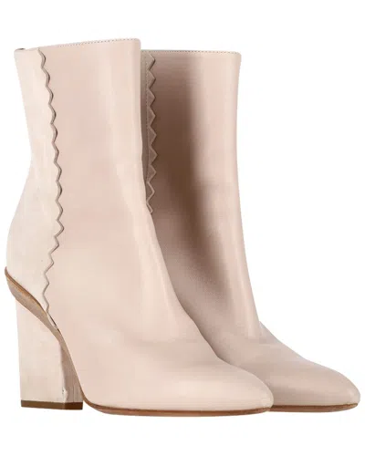 Pre-owned Hermes Hermès Women's Leather Proof Bootie (authentic Pre-loved)