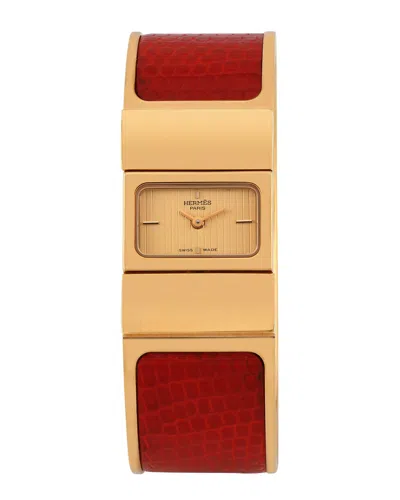 Pre-owned Hermes Hermès Women's Loquet Bangle Watch