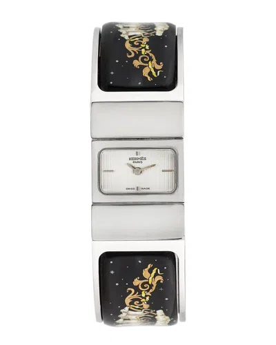 Pre-owned Hermes Hermès Women's Loquet Bangle Watch, Circa 1990s (authentic )