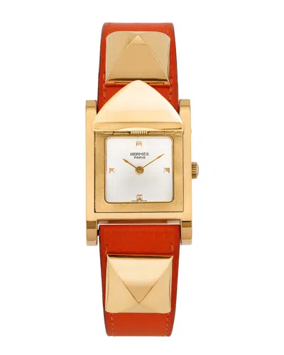 Hermes Hermès Women's Medor Watch, Circa 2000s (authentic ) In Gold