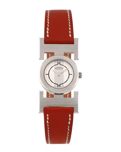 Pre-owned Hermes Hermès Women's Paprika Watch, Circa 2000's (authentic Pre-loved)