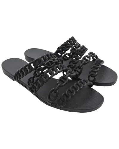 Pre-owned Hermes Hermès Women's Rubber Chaine D'ancre Rivage Sandal (authentic Pre-loved)