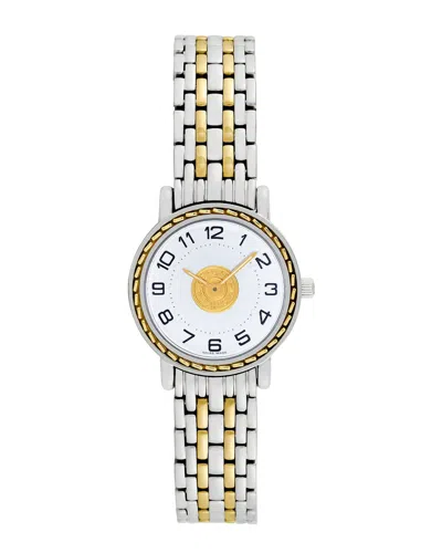 Hermes Hermès Women's Sellier Watch, Circa 2000s (authentic ) In Metallic