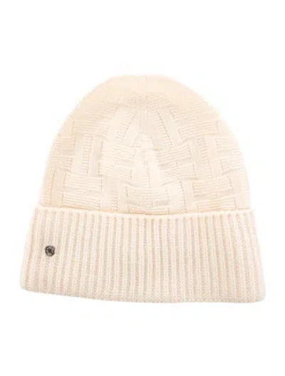 Pre-owned Hermes Wool Beanie In Neutral