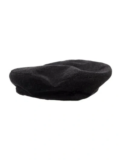 Pre-owned Hermes Wool Beret In Gray