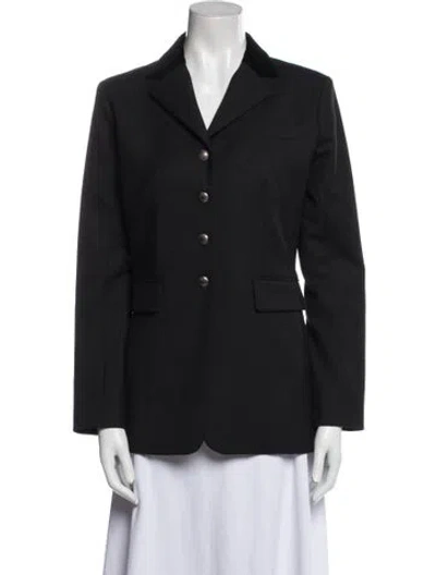 Pre-owned Hermes Wool Blazer In Black