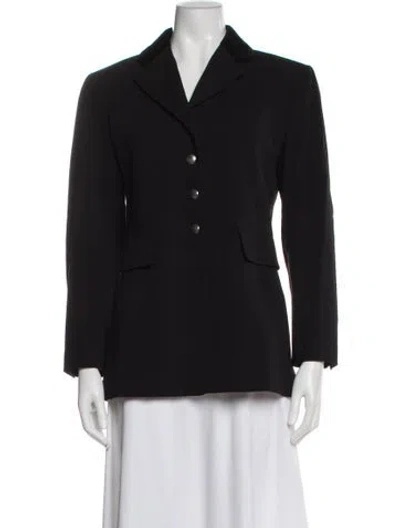 Pre-owned Hermes Wool Blazer In Black