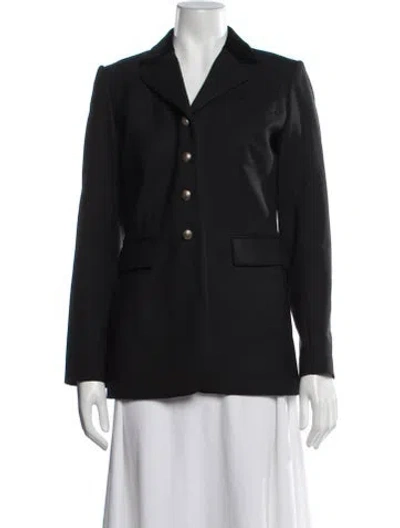 Pre-owned Hermes Wool Blazer In Black