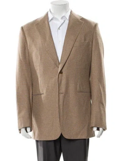 Pre-owned Hermes Wool Blazer In Brown