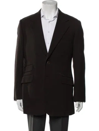 Pre-owned Hermes Wool Blazer In Brown