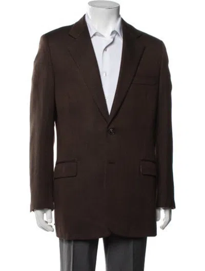 Pre-owned Hermes Wool Blazer In Brown