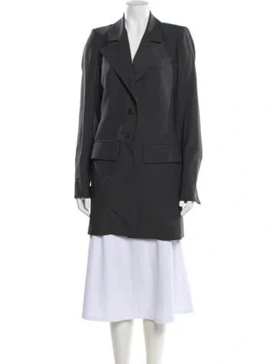 Pre-owned Hermes Wool Blazer In Gray