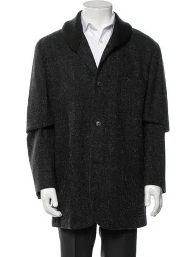 Pre-owned Hermes Wool Blazer In Gray