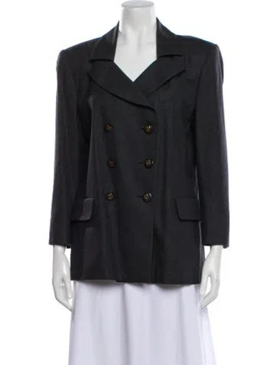 Pre-owned Hermes Wool Blazer In Gray