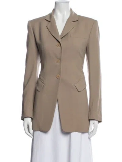 Pre-owned Hermes Wool Blazer In Neutral