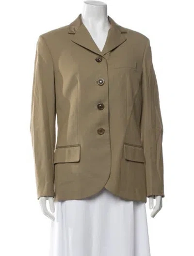 Pre-owned Hermes Wool Blazer In Neutral