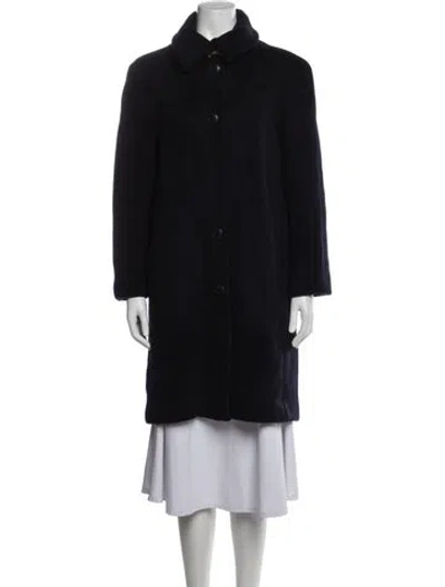 Pre-owned Hermes Wool Coat In Black