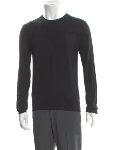 Pre-owned Hermes Wool Crew Neck Pullover In Black