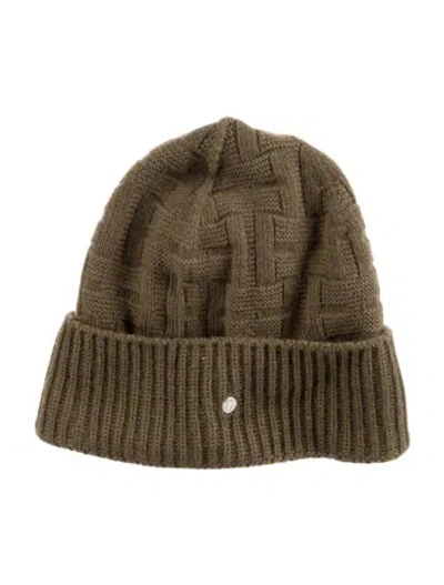 Pre-owned Hermes Wool Frequence Beanie In Brown
