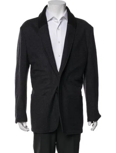 Pre-owned Hermes Wool Jacket In Blue