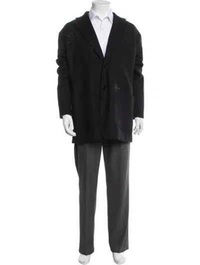 Pre-owned Hermes Wool Jacket In Blue