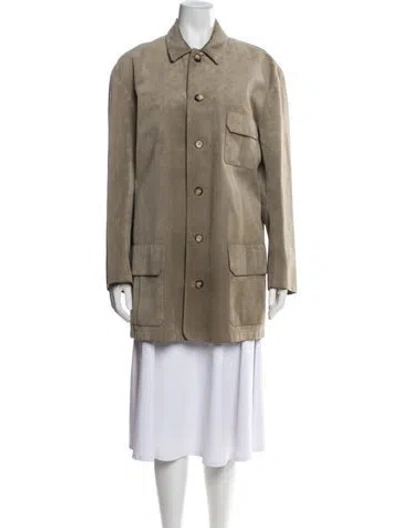 Pre-owned Hermes Wool Jacket In Neutrals