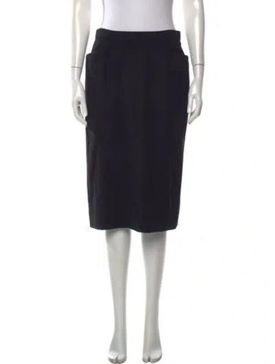 Pre-owned Hermes Wool Midi Length Skirt In Brown