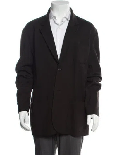 Pre-owned Hermes Wool Overcoat In Brown