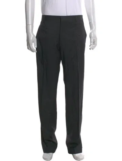 Pre-owned Hermes Wool Pants In Gray