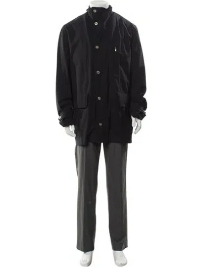 Pre-owned Hermes Wool Parka In Black