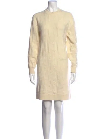 Pre-owned Hermes Wool Patterned Sweater In Neutrals