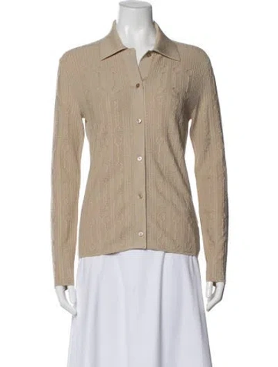 Pre-owned Hermes Wool Sweater W/ Tags In Neutral