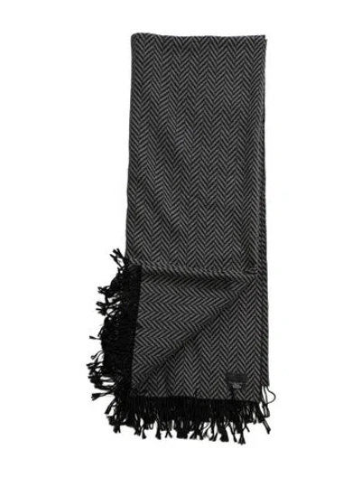 Pre-owned Hermes Wool-blend Throw Blanket In Multi
