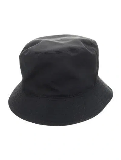 Pre-owned Hermes Woven Bucket Hat In Blue