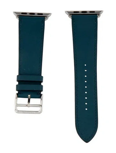 Pre-owned Hermes X Apple 23mm Single Tour Watch Strap In Green
