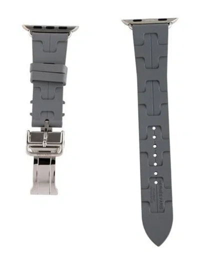 Pre-owned Hermes X Apple Grège Kilim Rubber Strap In Multi
