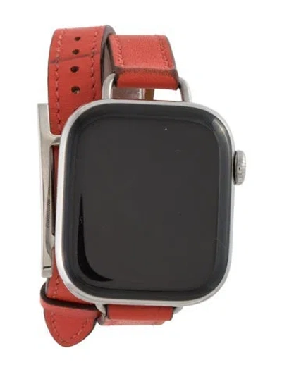 Pre-owned Hermes X Apple Series 11 Watch In Multicolor