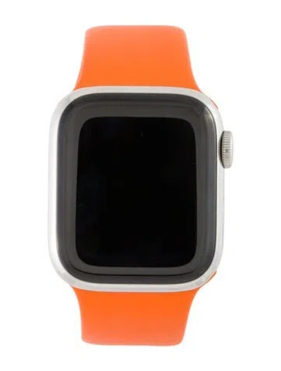 Pre-owned Hermes X Apple Series 9 Watch In Orange