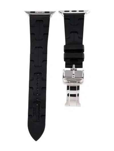 Pre-owned Hermes X Apple Watch Strap In Black