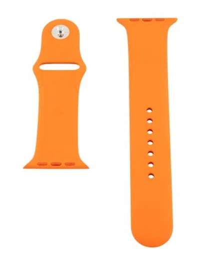 Pre-owned Hermes X Hermès 22mm Watch Strap In Orange
