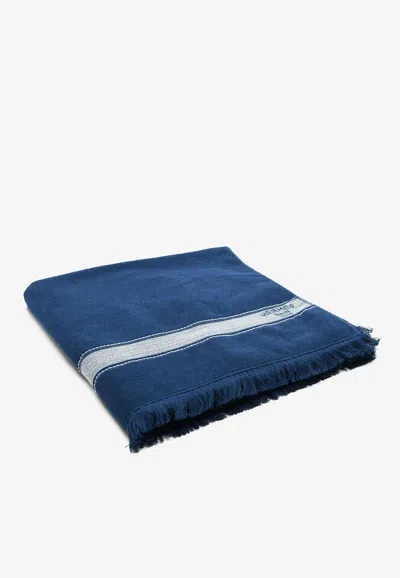 Hermes Yachting Beach Towel In Blue