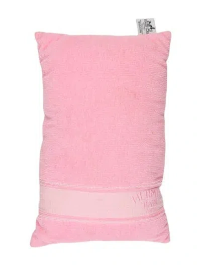 Pre-owned Hermes Yachting Uni Beach Pillow In Pink