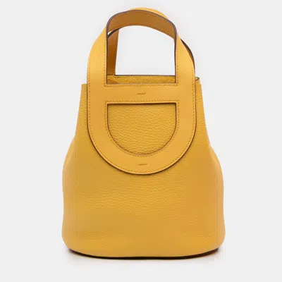 Pre-owned Hermes Yellow Clemence And Swift In The Loop 18